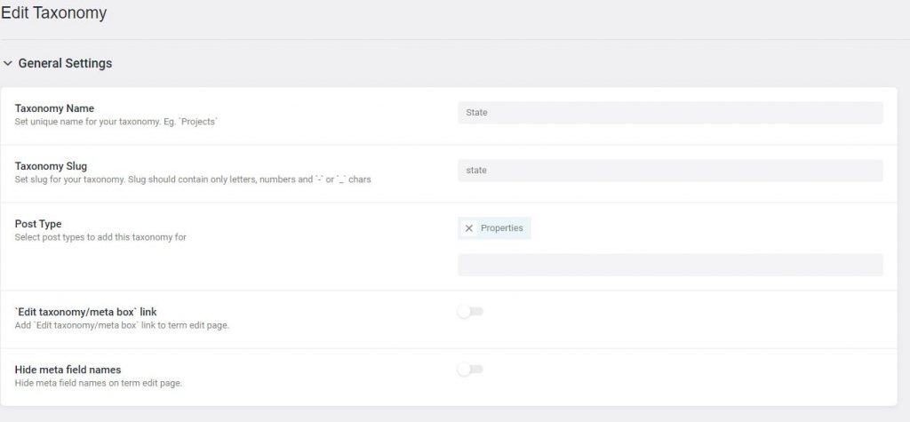 Geolocation Taxonomy Setup