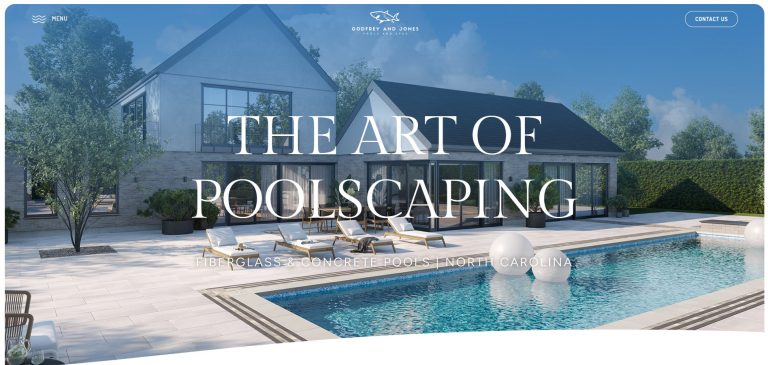 Website Design for a Pool contractor serving the Triangle area in NC