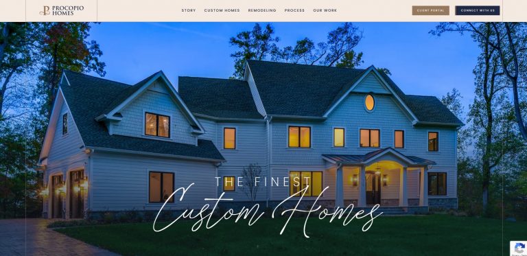 Custom Home Builder Website